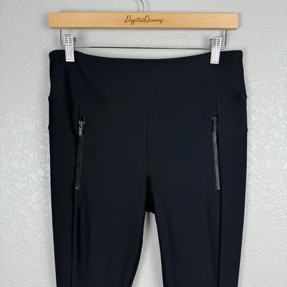 Athleta Stellar Zip Pocket Travel Leggings, Black M – Wrinkle-Resistant, Commute